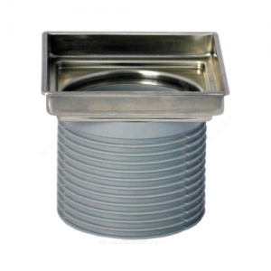 Элемент надставной для трапов с рамкой-вкладышем под плитку 104х104мм D=110мм HL HL3020 Элемент надставной для трапов с рамкой-вкладышем под плитку 104х104мм D=110мм HL HL3020