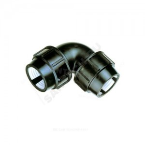 Отвод компрессионный ПЭ Дн 110х90гр 7000015