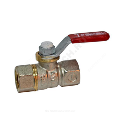 Кран шаровой латунь никель R950 Ду 40 Ру35 ВР полнопроходной рычаг Giacomini R950X027