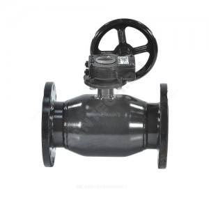 Кран шаровой сталь 11с67п Ду 125 Ру16 фл под редуктор FORTECA 183.0.125.016