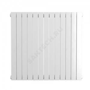 Радиатор трубчатый Соло В 2-2000 11 секций с нижней подводкой ВР G 1/2" RALTP26X-HM31725 9005 структурный шелк КЗТО