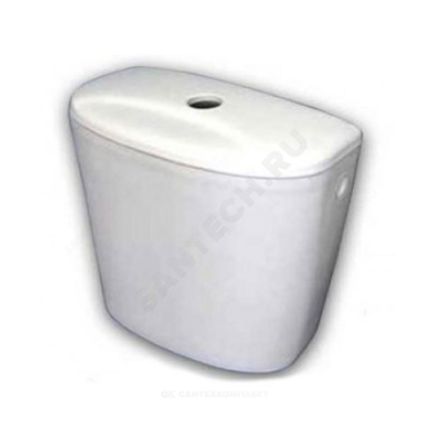 Бачок для унитаза Универсал белый боковой подвод без комплекта Лобненский стройфарфор .