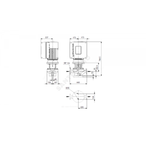 Насос ин-лайн с сухим ротором TPE 40-630/2-A-F-A-BAQE PN16 3х380-500В/50 Гц Grundfos 99113889