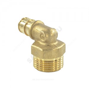 Угольник для PE-X латунь Дн 32х1" НР РОС