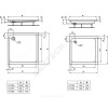 Поддон душевой акрил квадрат HOTLINE 900х900х130 Ideal Standard K276501