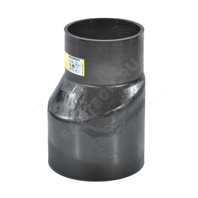 Переход ПНД эксцентрический длинный Дн 200х125 Geberit 370.587.16.5