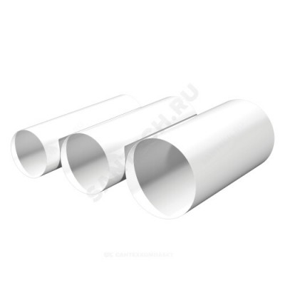 Воздуховод круглый D100 L=2000мм ПВХ Эра 10ВП2