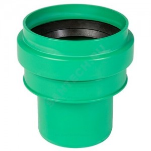 Переход PP-MD на гладкий конец керамической трубы зелёный KG2000 KG2000US Дн 110 б/нап в/к Ostendorf 777380 Переход PP-MD на гладкий конец керамической трубы зелёный KG2000 KG2000US Дн 110 б/нап в/к Ostendorf 777380