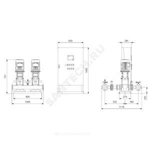 Установка пожаротушения Hydro MX-V 1/1 CR10-2 Grundfos 99788972