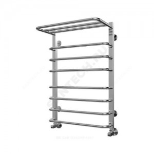 Полотенцесушитель водяной нерж сталь Лесенка (1/2") ВР с полочкой 316 Вт 500х796мм 8П нижнее подключение в/к Арктур Терминус 4620768886430