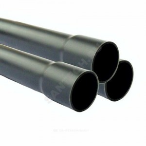 Труба НПВХ 100 серая под клеевое соед SDR21 Дн 40х2,0 Ру10 раструбная напорная L=3м Aquaviva AQV304019R