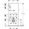 Модуль сантехнический для подвесного унитаза Monolith Plus Geberit 131.231.SI.5