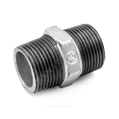 Ниппель прямой чугун оц Ду 50 (2") НР Fittex PLUS