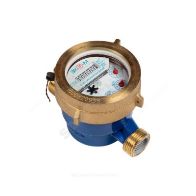 Счётчик х/в крыльчатый многоструйный с ГЛИЦЕРИНОМ Ду 32 Ру16 L=260мм резьба В/К ЭКОМЕРА