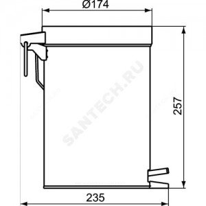 Корзина для мусора IOM Ideal Standard A9104MY