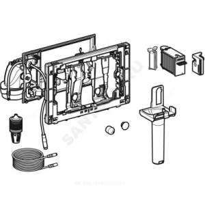 Модуль для бачка Sigma 8см DuoFresh с автоматическим пуском и приемником для цилиндриков Geberit 115.052.BZ.1