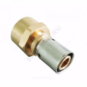 Муфта МП бронза/нерж пресс Дн 16х2,0х1/2" ВР Cofit P Oventrop 1512243