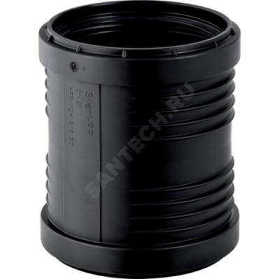 Муфта PP-MD двухраструбная бесшумная Silent-PP Дн 160 б/нап в/к Geberit 390.716.14.1