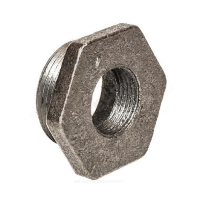 Заглушка (пробка) проходная 1 1/4"x3/4" левая резьба для чугунных радиаторов Китай