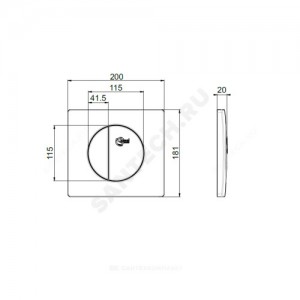 Кнопка для инсталляции хром Ideal Standard W3091AA