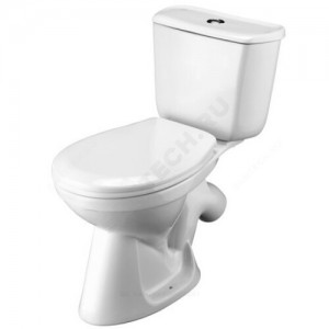 Унитаз-компакт Бриз белый нижний подвод косой выпуск 1/реж полипропилен Santek 1.WH20.2.569