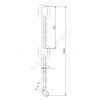 Цепь подъемная с карабином сталь оц L=10 м Grundfos 98425783