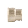 Муфта латунь никель переходная Ду 25х20 (1"х3/4") ВР/ВР VALFEX VF.240.N.100.034