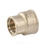 Муфта латунь никель переходная Ду 25х20 (1"х3/4") ВР/ВР VALFEX VF.240.N.100.034