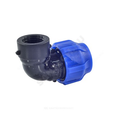 Отвод компрессионная ПЭ ВР Дн 32х1/2"х90гр Ру16 VALFEX 1210012332012