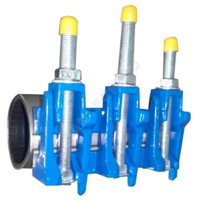 Хомут ремонтный с чугун замком сталь нерж Ду 50 (Дн 60-67) L=200мм Benarmo