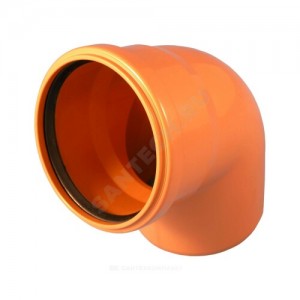 Отвод НПВХ с раструбом коричневый Дн 110х87гр б/нап в/к Агригазполимер Отвод НПВХ с раструбом коричневый Дн 110х87гр б/нап в/к Агригазполимер