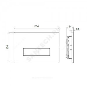 Кнопка для инсталляции OLEAS P2 хром Ideal Standard R0119AA