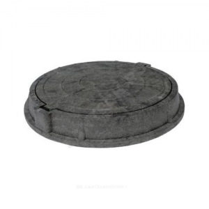 Люк полимер (тяжелый) серый круглый 760х630 h=110мм 250кН Сантехкомплект Люк полимер (тяжелый) серый круглый 760х630 h=110мм 250кН Сантехкомплект