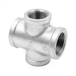 Крест прямой чугун оц Ду 15 (1/2") ВР/ВР Fittex PLUS