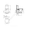 Унитаз без бачка СONNECT горизонт/выпуск с функцией биде без сиденья Ideal Standard E781701