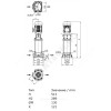 Насос многоступенчатый вертикальный HELIX FIRST V 208-5/25/E/S/400-50 PN25 3х400В/50 Гц Wilo 4201036