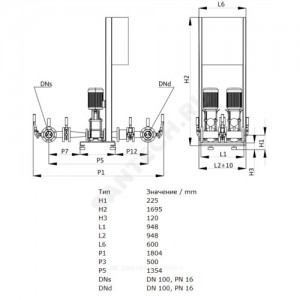 Установка пожаротушения CO-2 Helix V 3604/SK-FFS-R Wilo 2453578 Установка пожаротушения CO-2 Helix V 3604/SK-FFS-R Wilo 2453578