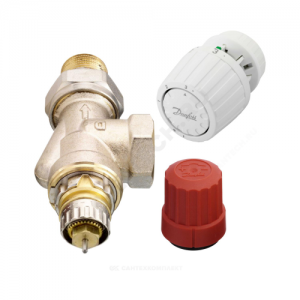 Комплект термостатический RTR-N UK/RTR 7090 газ/нап для двухтр Ду 15 Ру10 угловой осевой клипс RTR (RA) 5-26oC Danfoss 013G2160