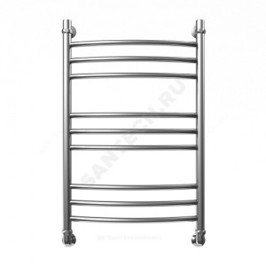 Полотенцесушитель водяной нерж сталь Лесенка Ду 25 (1") НР 400х400мм 4П нижнее подключение в/к соединитель (1"х3/4") Элит Элит-Металл В-31-01