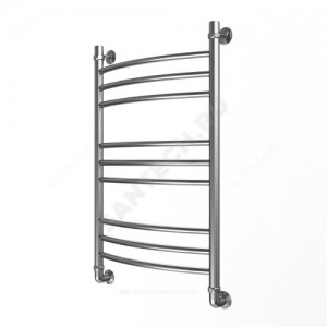 Полотенцесушитель водяной нерж сталь Лесенка Ду 25 (1") НР 400х400мм 4П нижнее подключение в/к соединитель (1"х3/4") Элит Элит-Металл В-31-01