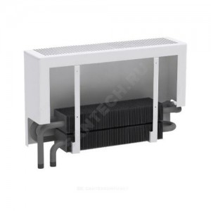 Конвектор настенный концевой Универсал ТБ-С НП КСК 20 (средней глубины) 1.961кВт двухтр с т/клапаном (угл) Danfoss 013G2152 ниж/п НР 3/4" лев ТЗПО