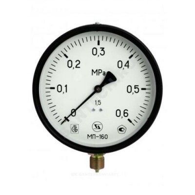 Манометр МП-160 радиальный Дк160мм 0-0,4 МПа М12х1,5 ЗАВОД ТЕПЛОТЕХНИЧЕСКИХ ПРИБОРОВ