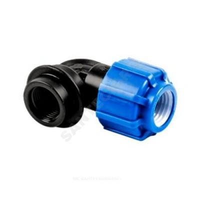 Отвод компрессионный ПЭ ВР Дн 75х2"х90гр 1275212