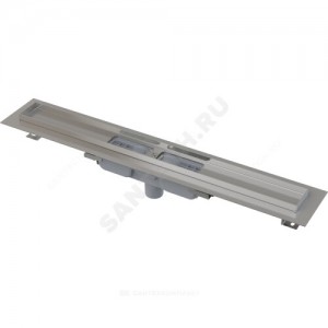 Лоток душевой с гидрозатвором Дн 50 без решетки 650х60 вертикальный выпуск Alca Plast APZ1101-650