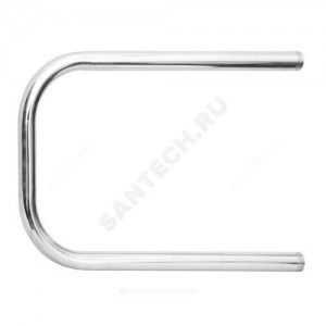 Полотенцесушитель водяной нерж сталь П-образный Ду 25 (1") НР 300х350мм боковое подключение б/к Терминус