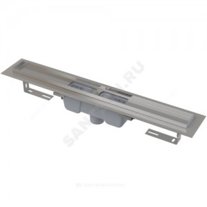 Лоток душевой с гидрозатвором Дн 50 без решетки 950х60 вертикальный выпуск Alca Plast APZ1001S-950