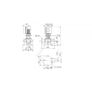 Насос ин-лайн с сухим ротором TPE 125-60/4-A-F-A-BAQE PN16 3х380-500В/50 Гц Grundfos 99113630