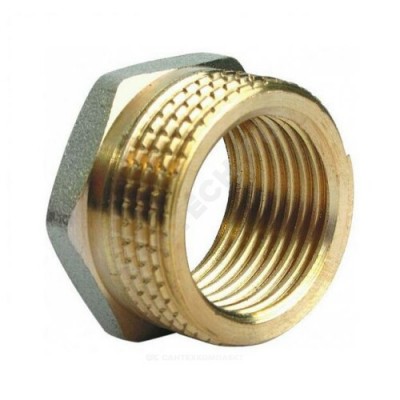 Футорка латунь Ду 15 (1/2"х1/16") под импульсную трубку НР/ВР Апогей 310009