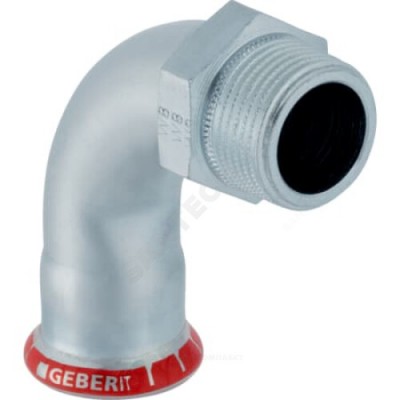 Отвод сталь углеродистая 90гр Дн 22х3/4" пресс/НР Mapress Geberit 20507
