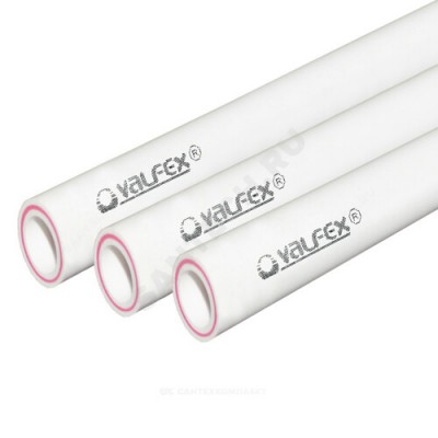 Труба PP-R белая арм стекловолокном Дн 40х5,5 Ру20 SDR7,4 Т<90С L=2м VALFEX 101050402